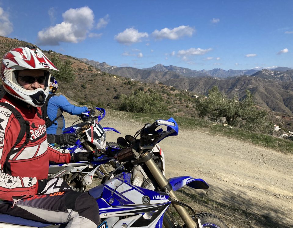 James riding a WR250F Yamaha